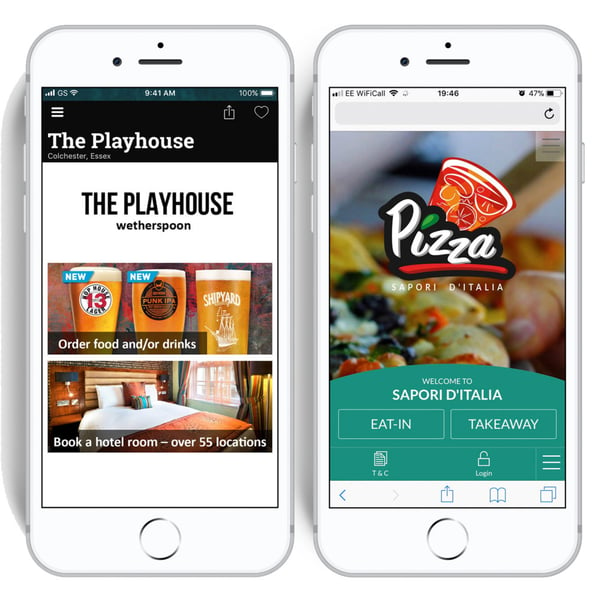 Wetherspoons Order and Pay app vs wi-Q web-based app