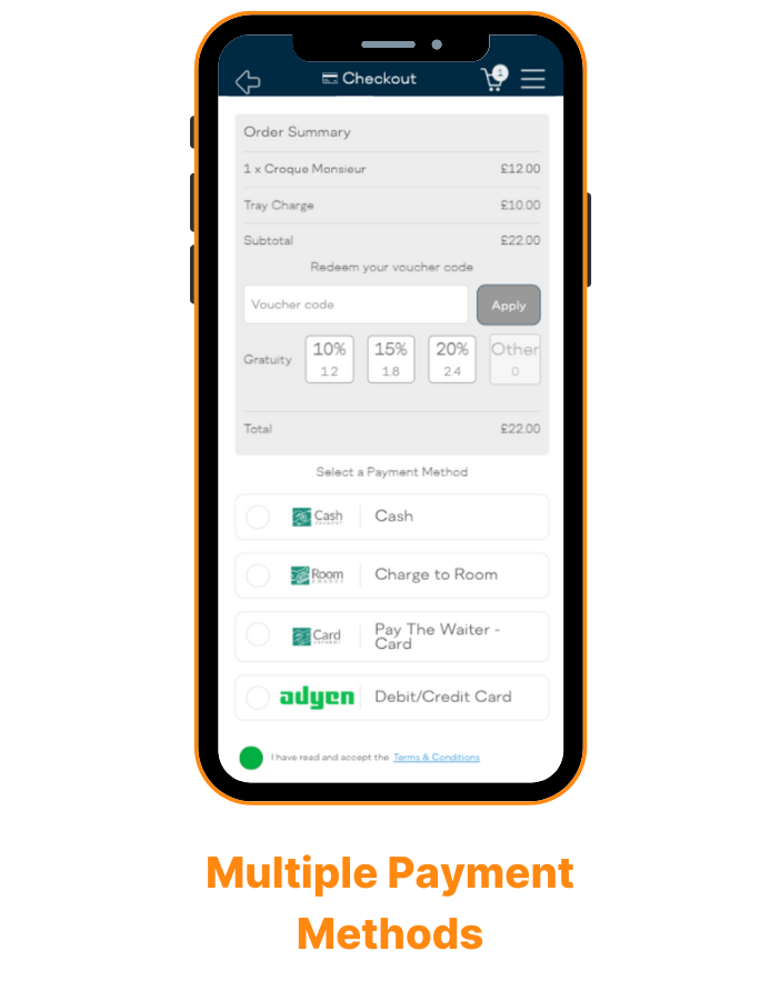 Multiple Payment Methods