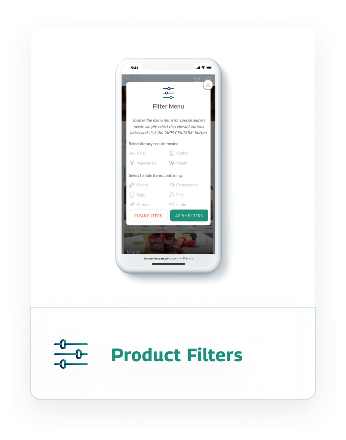 Product Filter Card